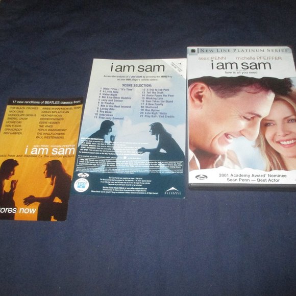 I Am Sam (DVD, 2001, Canadian) Sean Penn Michelle Pfeiffer - Picture 1 of 3